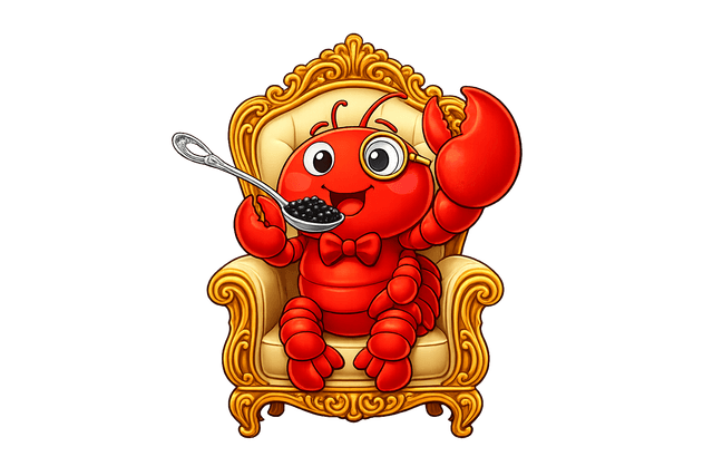Caviar Lobster Mascot